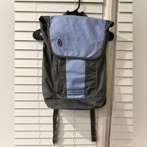 Timbuk2 Light Blue and Gray Roll-Top Backpack